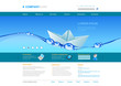 Vector: Website template: business solutions Website template: business solutions