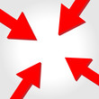Vector arrow to center