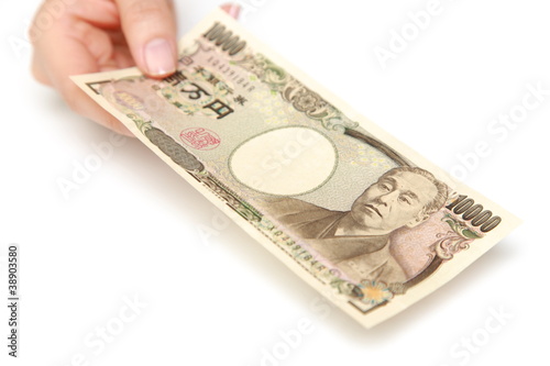 Photo: japanese 10,000 yen bill japanese 10,000 yen bill