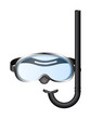 Snorkel and mask for diving
