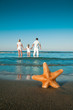 Summer vacation - family in beach resort (copy space) Summer vacation - family in beach resort (copy space)