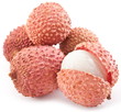 Lychee on a white background.
