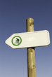 bicycle green sign