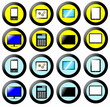 Illustration: Technology Icon, Button Collection, signs and symbols multimedia Technology Icon, Button Collection, signs and symbols multimedia