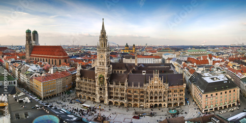 Foto: Panorama view of Munchen city Panorama view of Munchen city