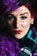 Beautiful young woman with a net hat Beautiful young woman with a net hat