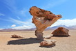 Arbol de Piedra or stone tree on Altiplano, Bolivia