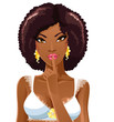 Sexy afro american girl