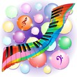 Tastiera Pianoforte Colori Design Psychedelic Piano Keyboard Tastiera Pianoforte Colori Design Psychedelic Piano Keyboard