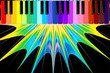 Tastiera Pianoforte Arcobaleno-Rainbow Keyboard Abstract-Vector Tastiera Pianoforte Arcobaleno-Rainbow Keyboard Abstract-Vector