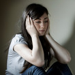 depressed teenage girl