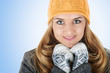 winter portrait of beautiful young women