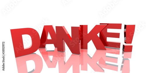 Illustration: 3D Buchstaben - DANKE 3D Buchstaben - DANKE