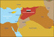Vektor: Syrian Arab Republic map. Syrian Arab Republic map.