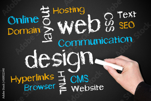 Illustration: web design - business concept web design - business concept