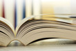 Composition with books on the table