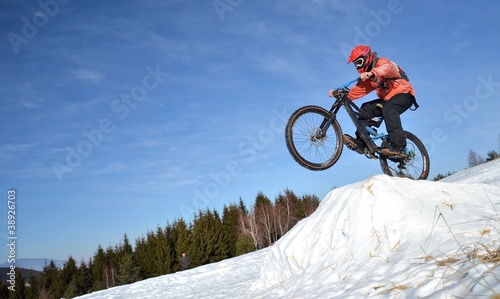 Photo: winter biker winter biker