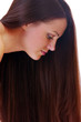 A woman with long flowing hair