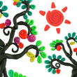 plasticine trees