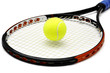 Tennis racket and bal