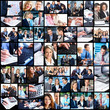 Business people collage.