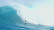 Surfer on Giant Ocean Wave