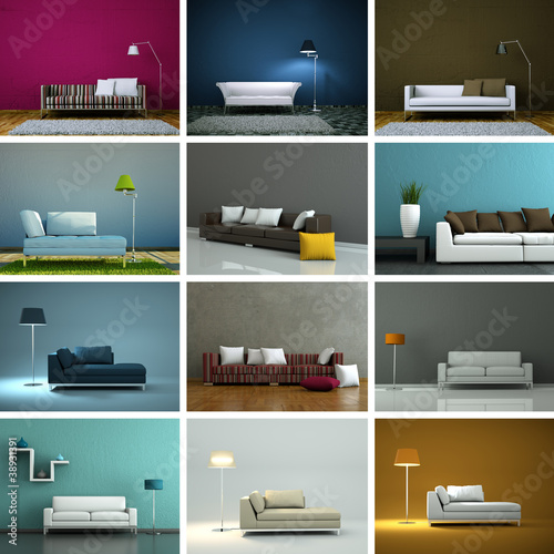 Illustration: Sofasammlung - 12 Sofadesigns Sofasammlung - 12 Sofadesigns