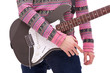 closeup of a rock and roll guitarist closeup of a rock and roll guitarist