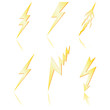 Lightning bolt with reflection.