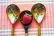 Russian spoons with an ornament of 