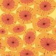 abstract yellow flower pattern
