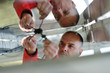 Male solar panel engineer at work place Male solar panel engineer at work place