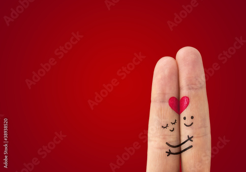 Photo: А happy couple in love А happy couple in love