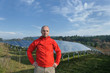 Male solar panel engineer at work place Male solar panel engineer at work place