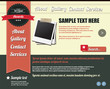 Vector: Website template design elements, vintage style Website template design elements, vintage style