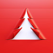 3d symbolic New Year's fir tree