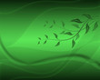 Fondo, ilustración, abstracto, hojas, verde
