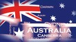 Photo : Cities of Australia flag tag cloud animation
