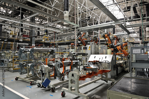 Photo: Welding production line workshop Welding production line workshop