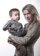 Beautiful mother and child together, family love