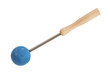 Spring massager with a rubber ball