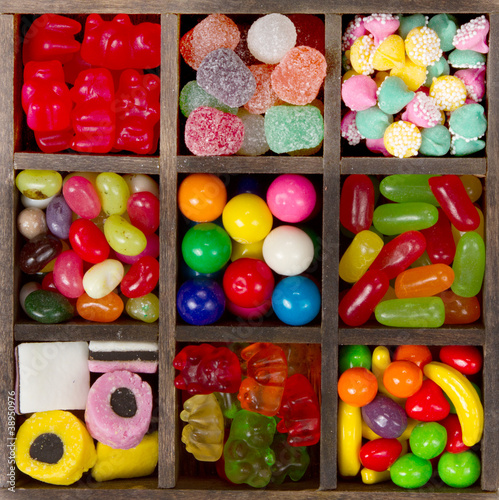 Photo: assortment of candy for a background assortment of candy for a background