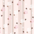 Illustration: rose pattern pink rose pattern pink