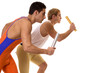 Athletes Racing Relay