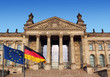 bundestag mit eu und brd flagge