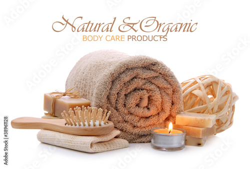 Photo: Organic bath, spa, sauna and body care toiletries Organic bath, spa, sauna and body care toiletries
