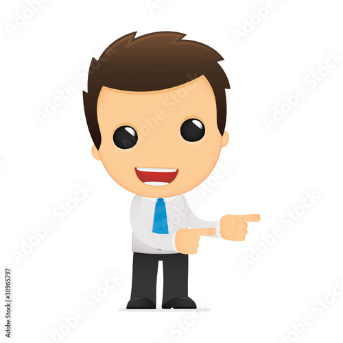 Vector: funny cartoon office worker funny cartoon office worker