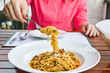 Spaghetti on the fork Spaghetti on the fork