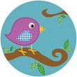 Stitch Bird on Tree Branch