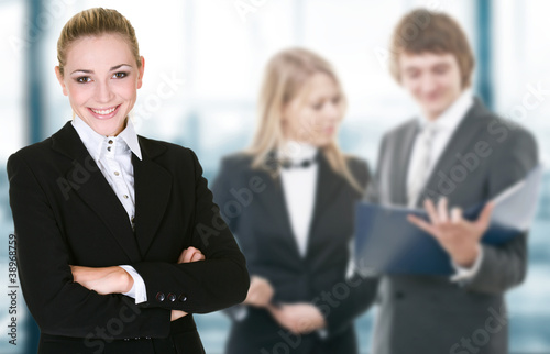Photo: Business woman in an office environment Business woman in an office environment